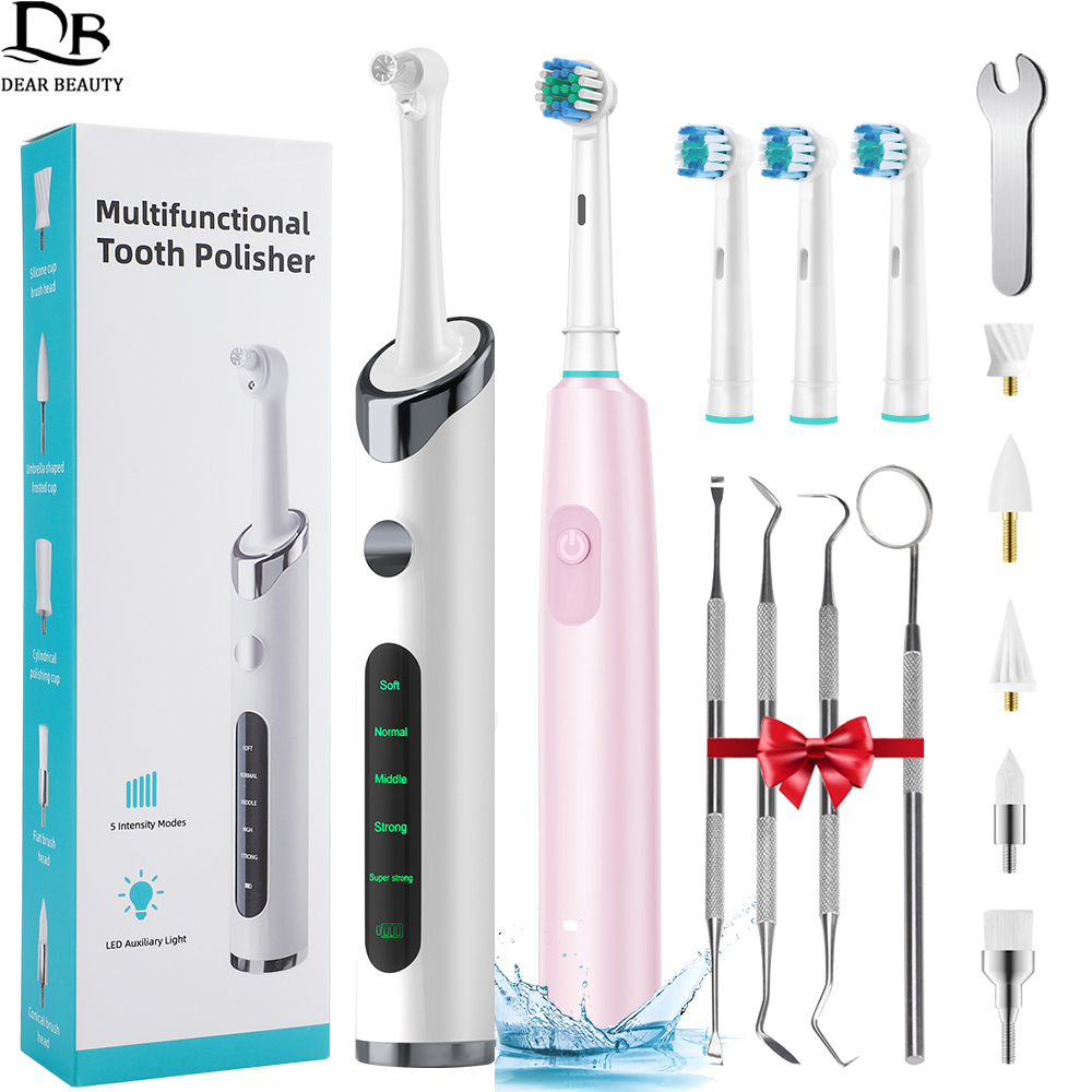 Teeth Whitening Mouthwash - Electric Tooth Polisher Dental Scaler Rechargeable