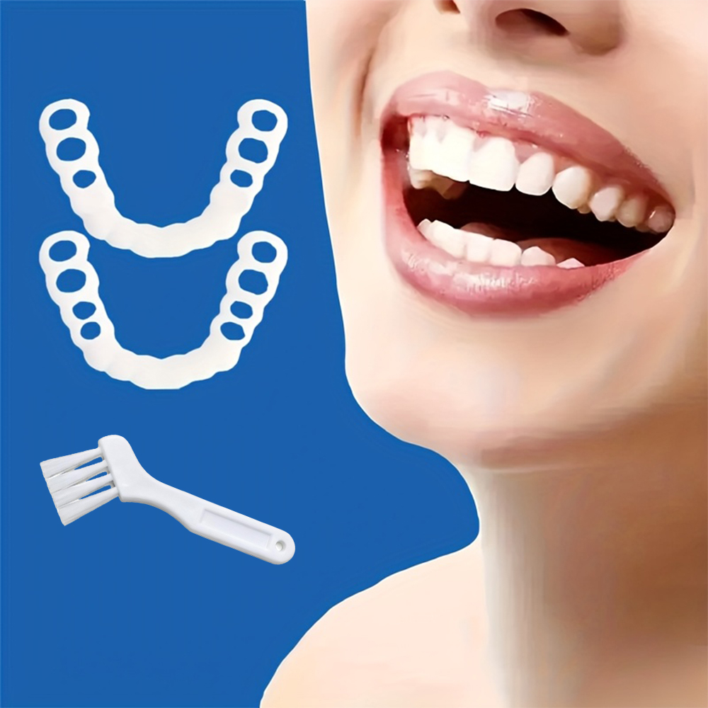 Teeth Whitening Fast - Quick Makeup Teeth Veneers, Instant Smile