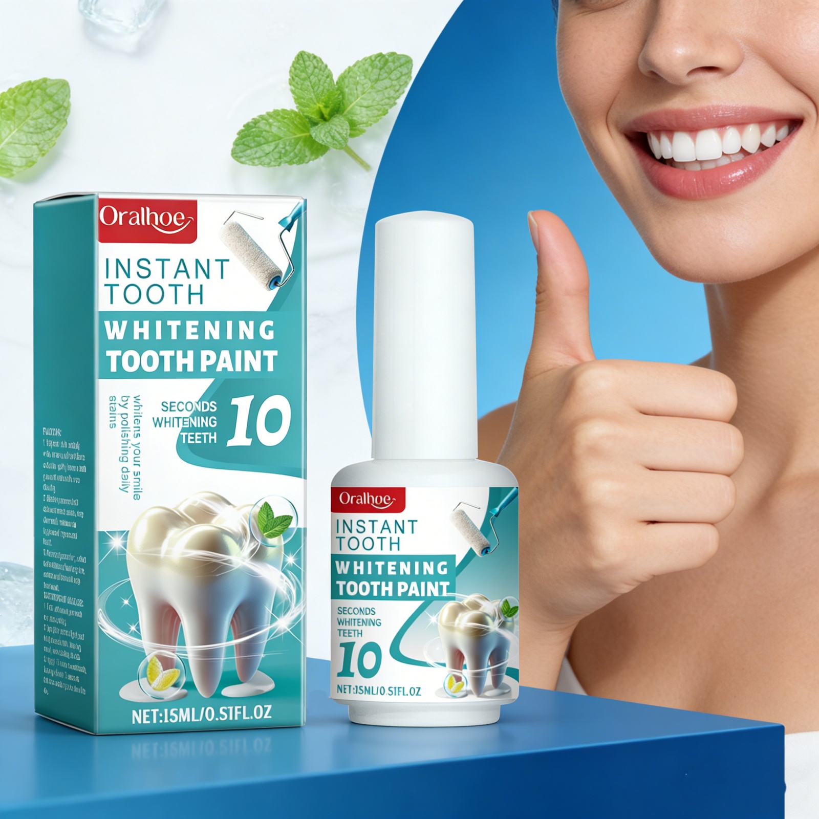 Teeth Whitening Fast - Instant Teeth Whitening Paint 10s Take