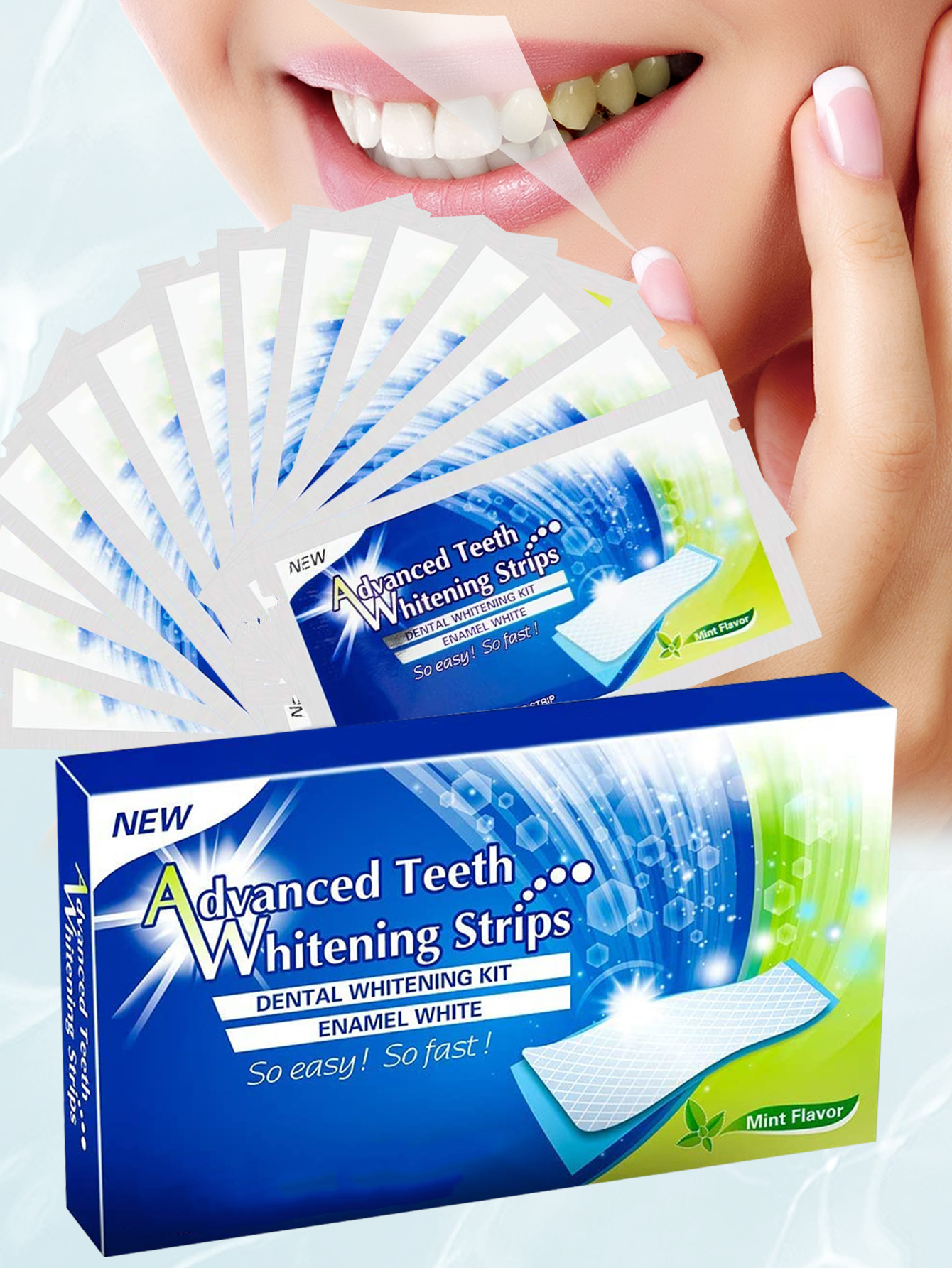 Teeth Whitening Fast - Advanced Teeth Whitening Strip Instant Brightening