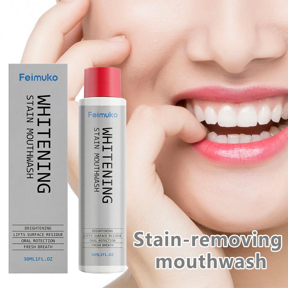 Teeth Whitening Mouthwash - Brightening Lifts Teeth Surface Residue Oral
