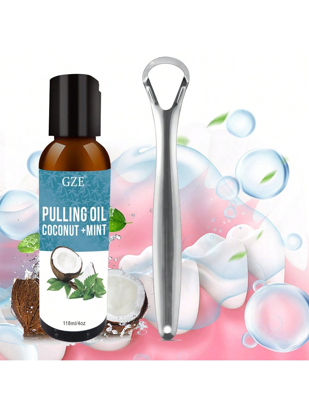 Teeth Whitening With Coconut Oil - GZE Coconut Oil Pulling with Natural
