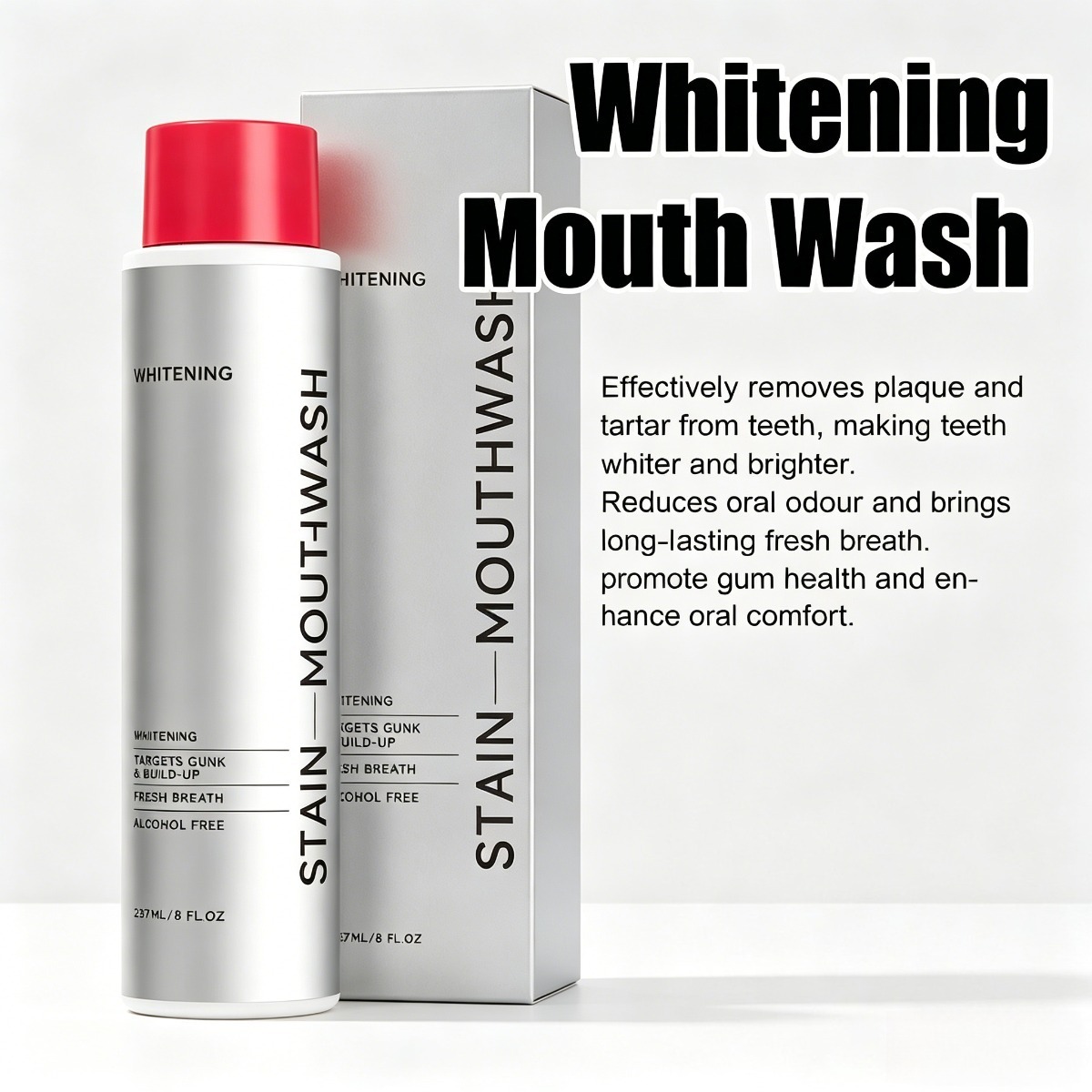 Stain Removal Mouthwash and Wh - Teeth Whitening Mouthwash ulasan dan harga