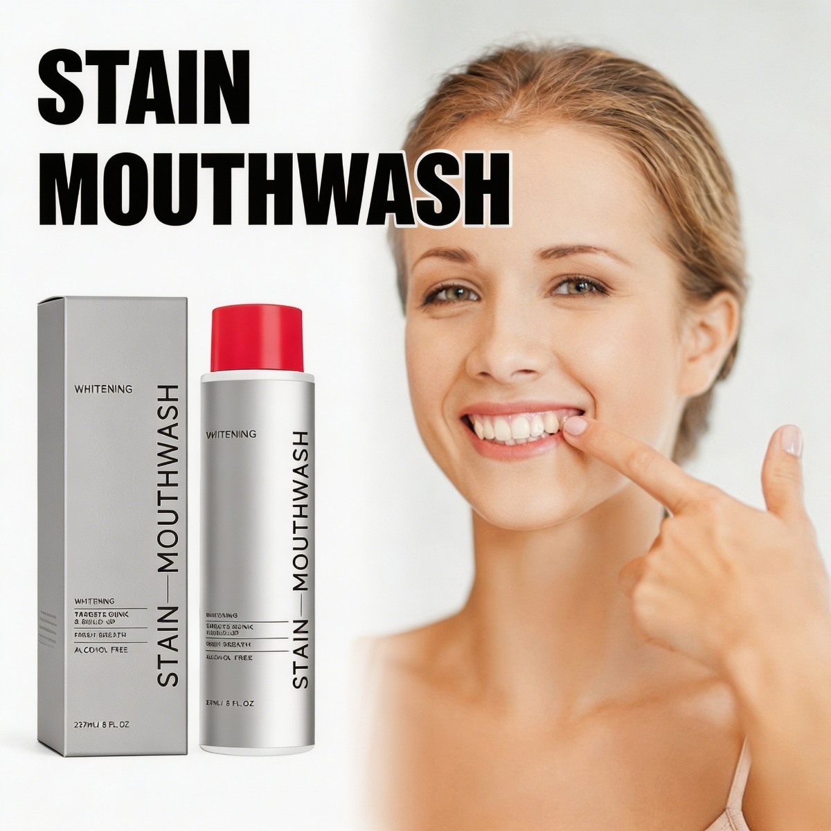Stain Removal Mouthwash and Wh - Teeth Whitening Mouthwash ulasan dan harga