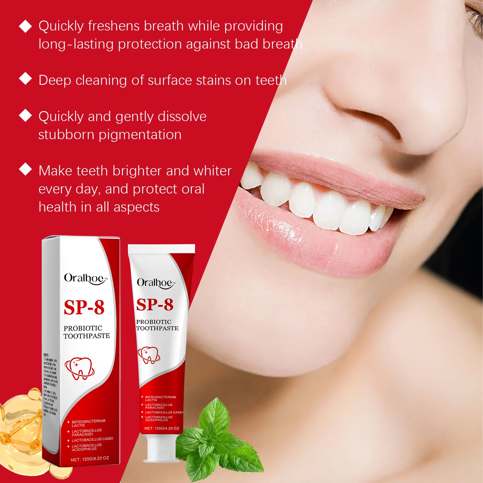 Sp-8 Probiotic Toothpaste Brig - Teeth Whitening That Works ulasan dan harga
