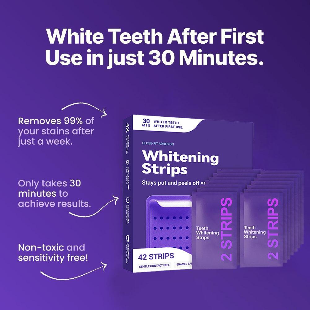 Teeth Whitening Strips 42 Stri - Teeth Whitening Fast ulasan dan harga