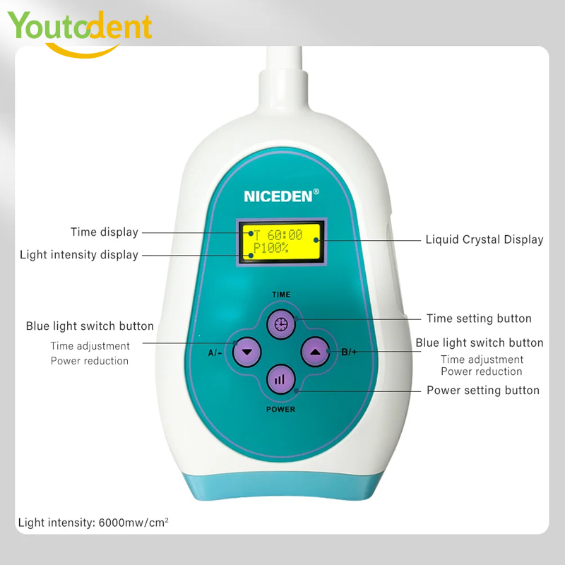 50W Dental Touch Screen 3 Colo - Teeth Whitening Accelerator ulasan dan harga