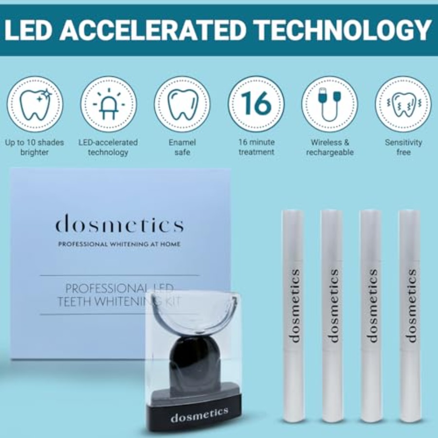 Teeth Whitening Kit with LED L - Teeth Whitening Kit ulasan dan harga