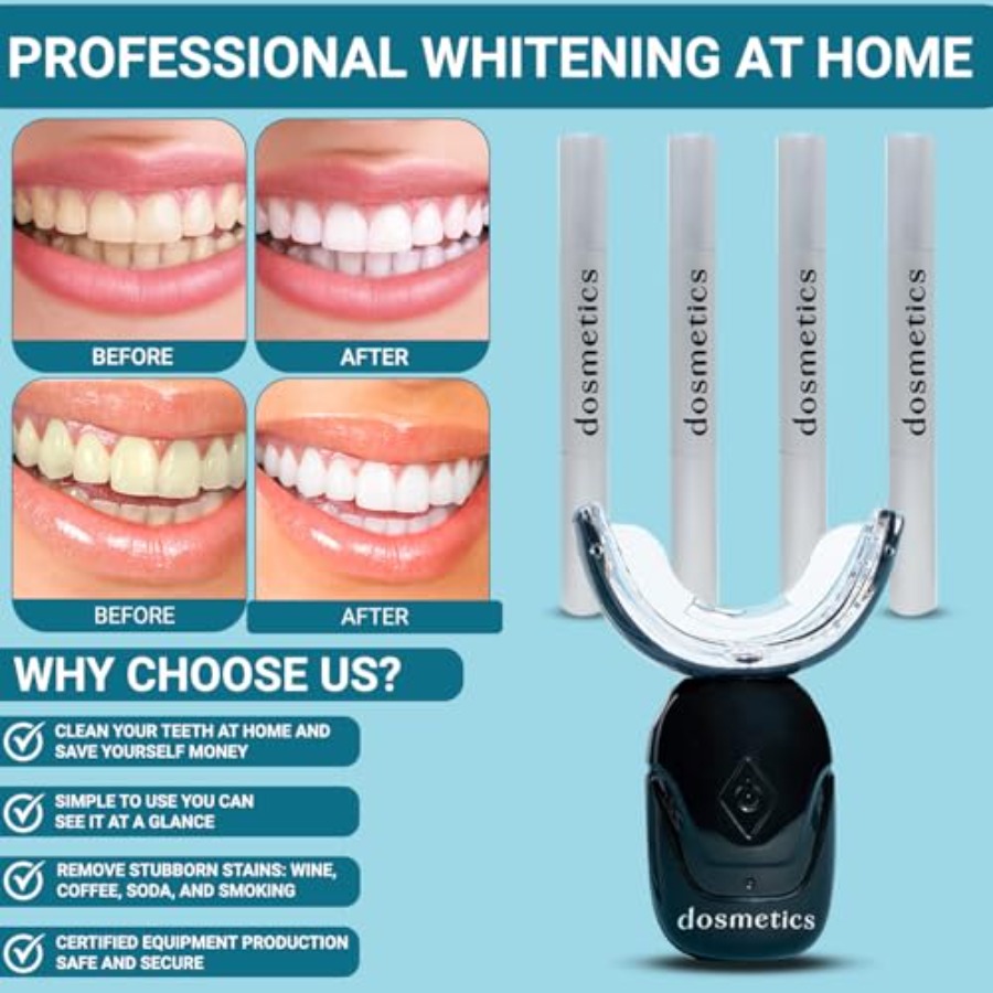 Teeth Whitening Kit with LED L - Teeth Whitening Kit ulasan dan harga
