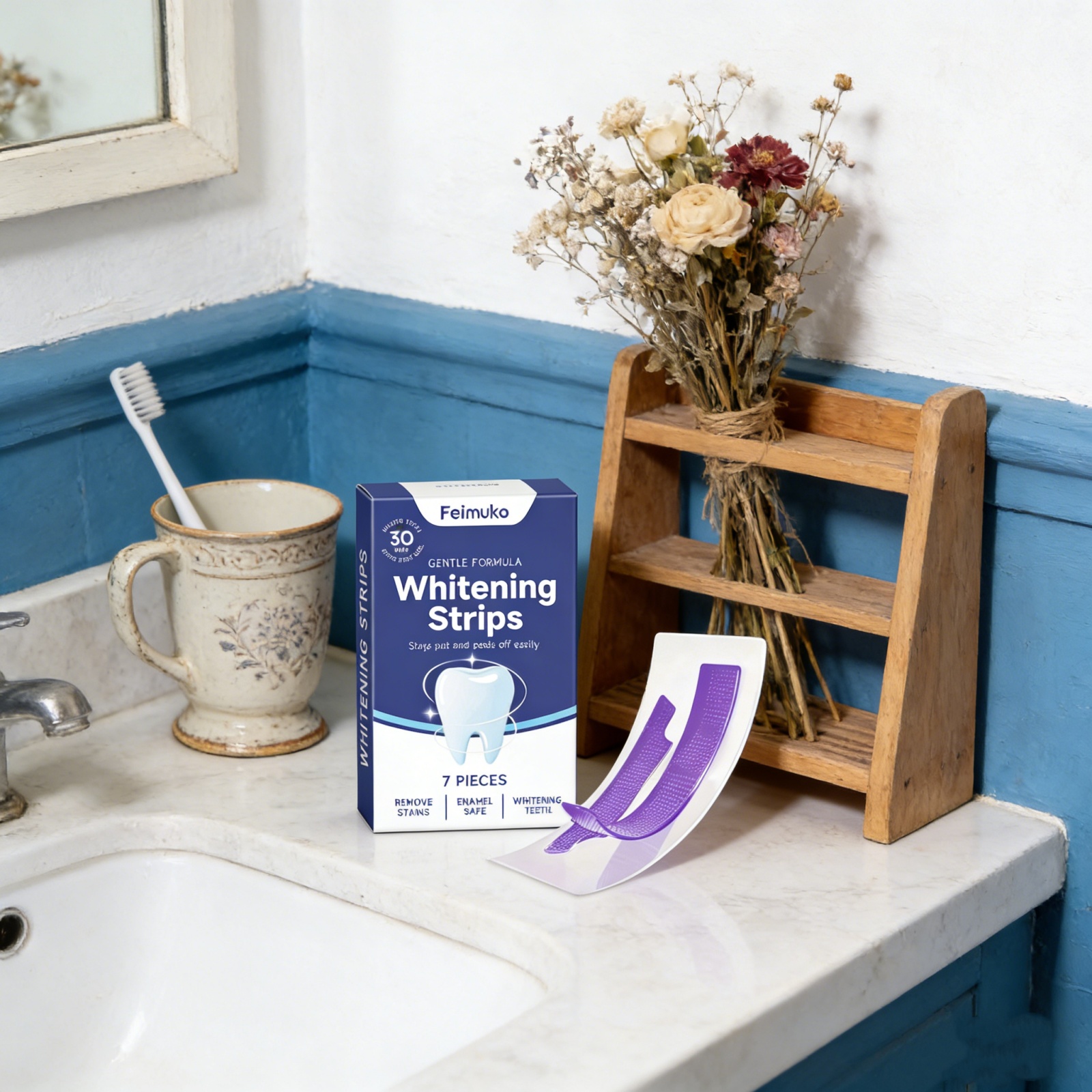 Purple Teeth Whitening Strips  - Teeth Whitening Fast ulasan dan harga