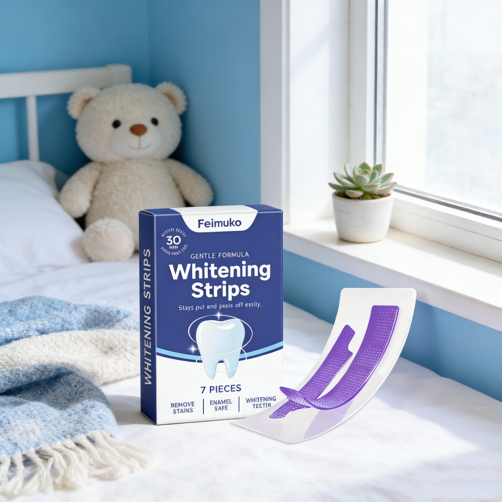 Purple Teeth Whitening Strips  - Teeth Whitening Fast ulasan dan harga