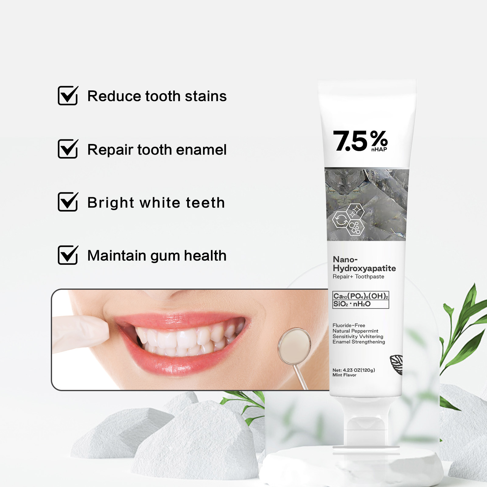 Nano Hydroxyapatite Toothpaste - Remineralizing Toothpaste ulasan dan harga
