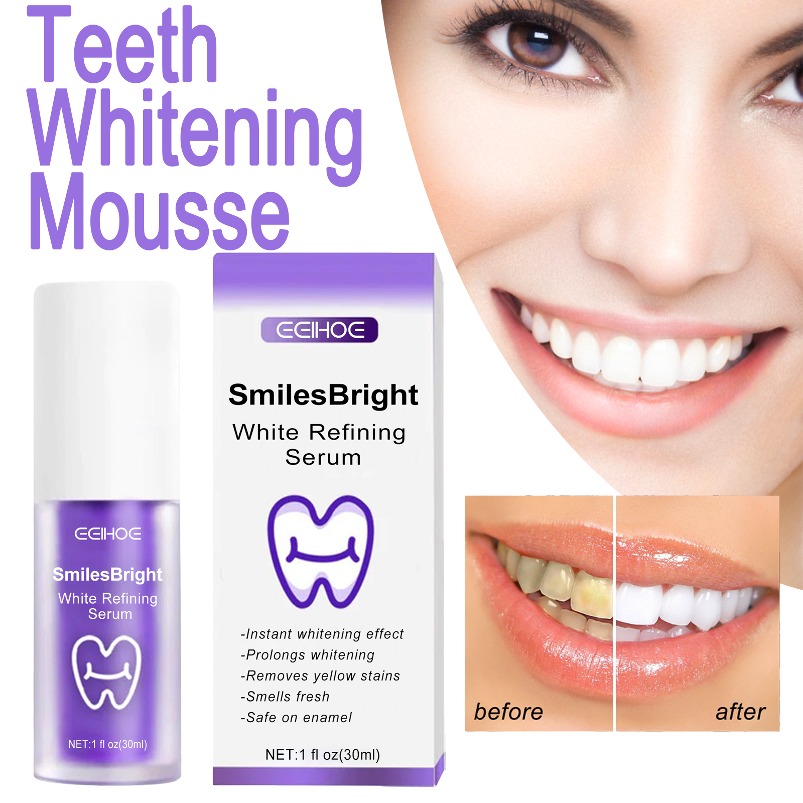 EELHOE Smiles Bright White Ref - Teeth Whitening Serum ulasan dan harga
