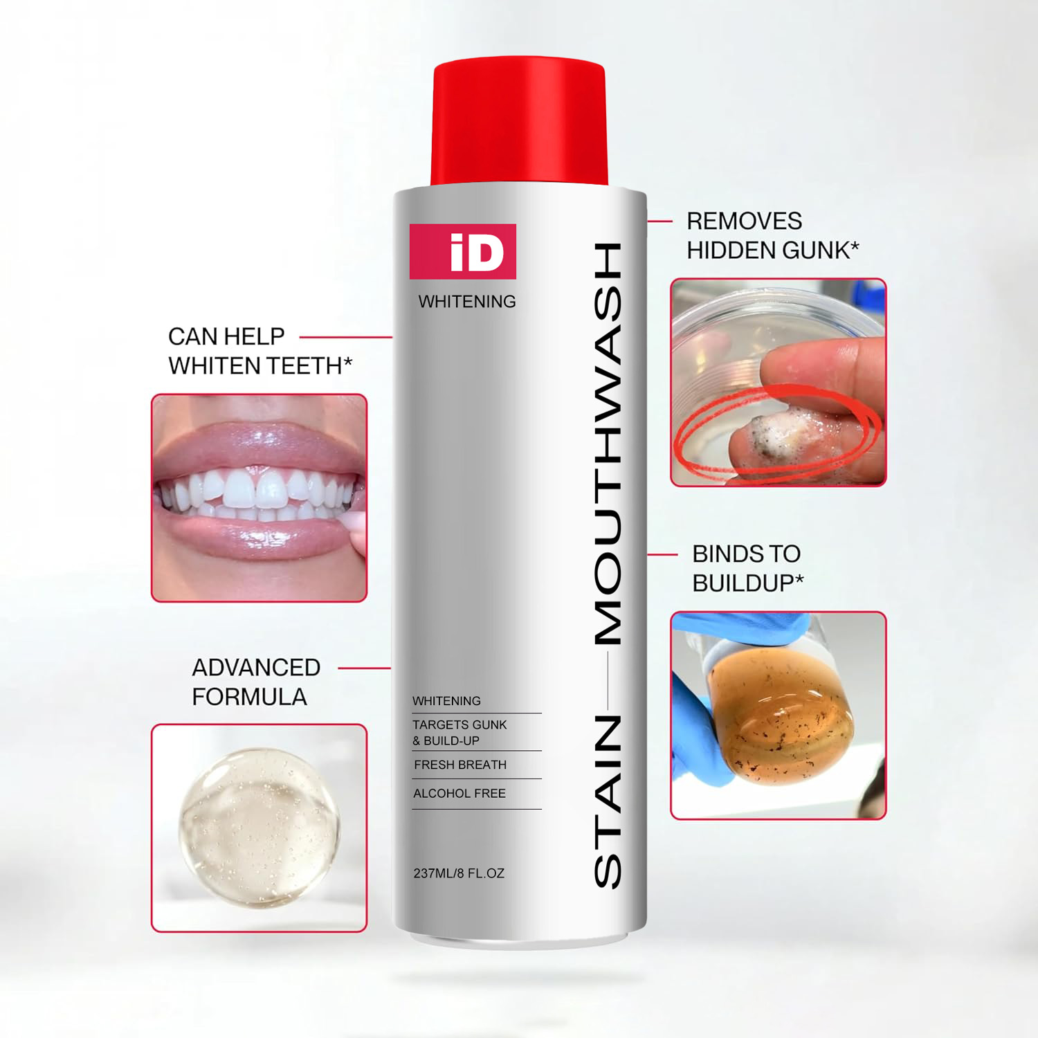 New Stain Whitening Mouthwash  - Teeth Whitening Mouthwash ulasan dan harga