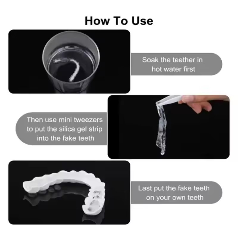 Teeth Veneers Whitening Dentur - Teeth Whitening Kit ulasan dan harga