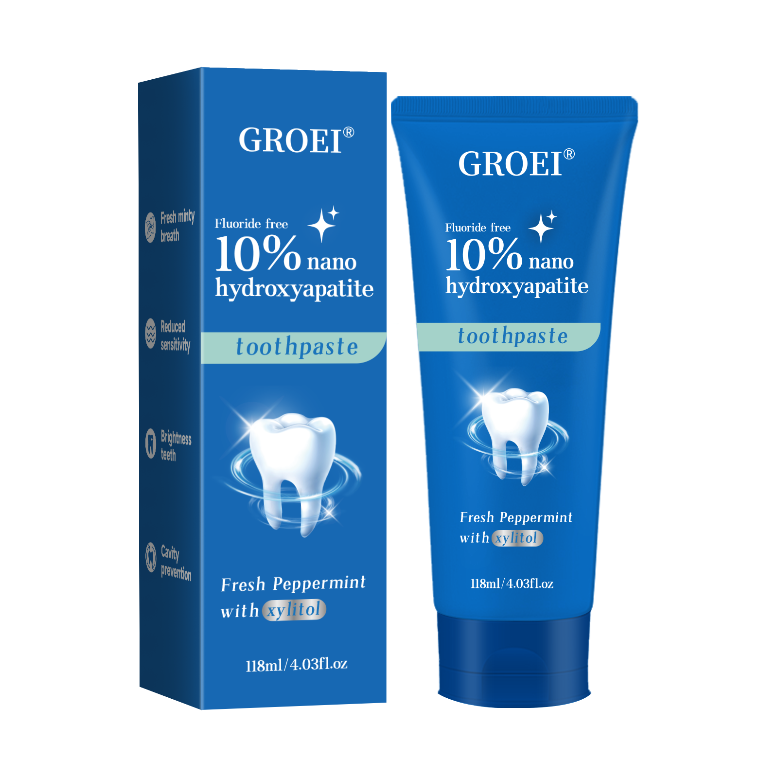 GROEI 10% Nano Hydroxyapatite  - Teeth Whitening That Works ulasan dan harga