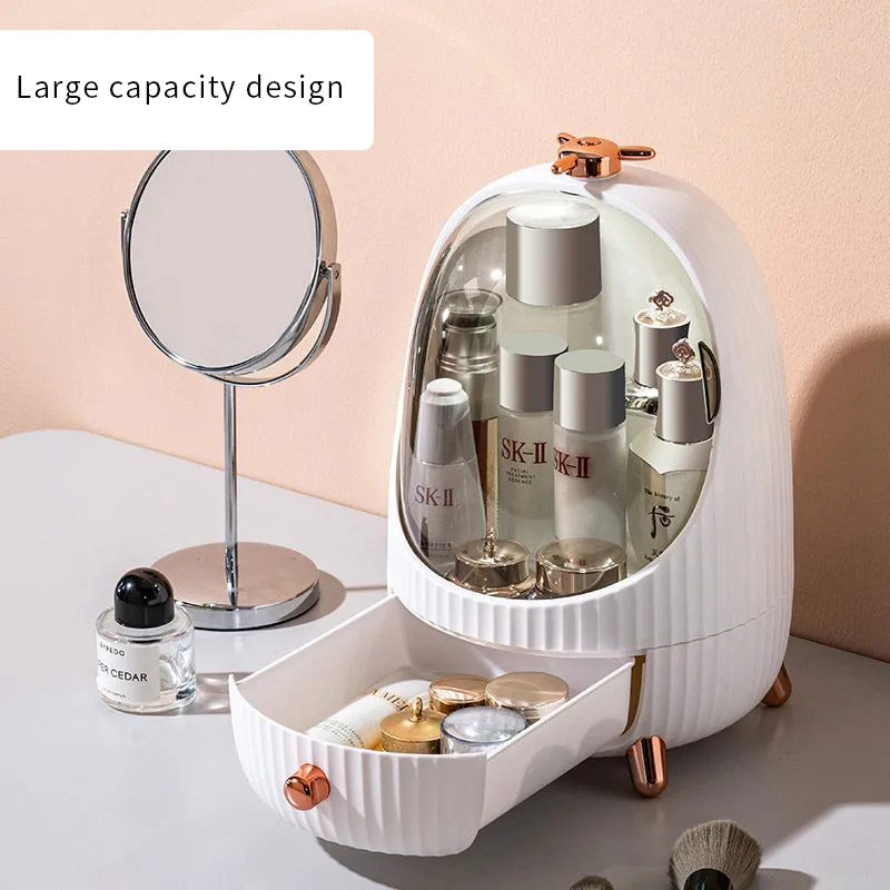 Acrylic Cosmetic Storage Box L - Led Mouth Tray ulasan dan harga