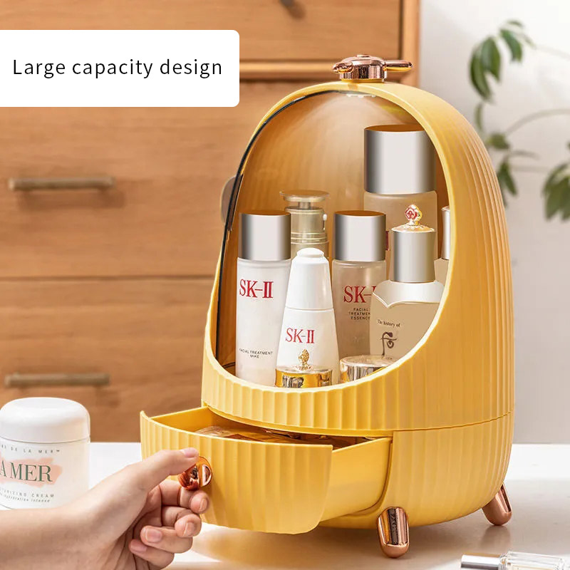Acrylic Cosmetic Storage Box L - Led Mouth Tray ulasan dan harga