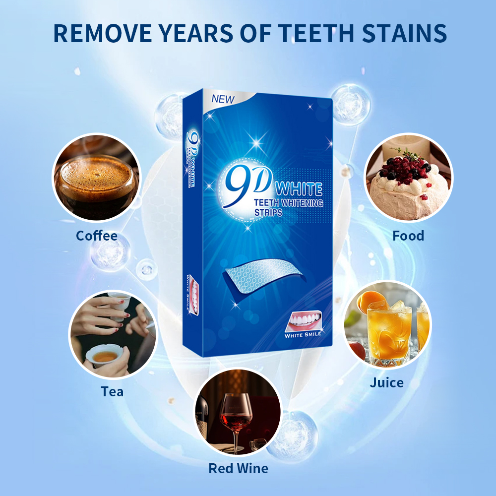 9D White Teeth Whitening Strip - Teeth Whitening Fast ulasan dan harga