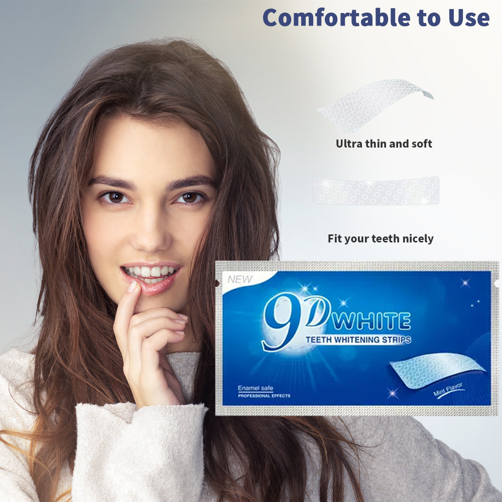 9D White Teeth Whitening Strip - Teeth Whitening Fast ulasan dan harga