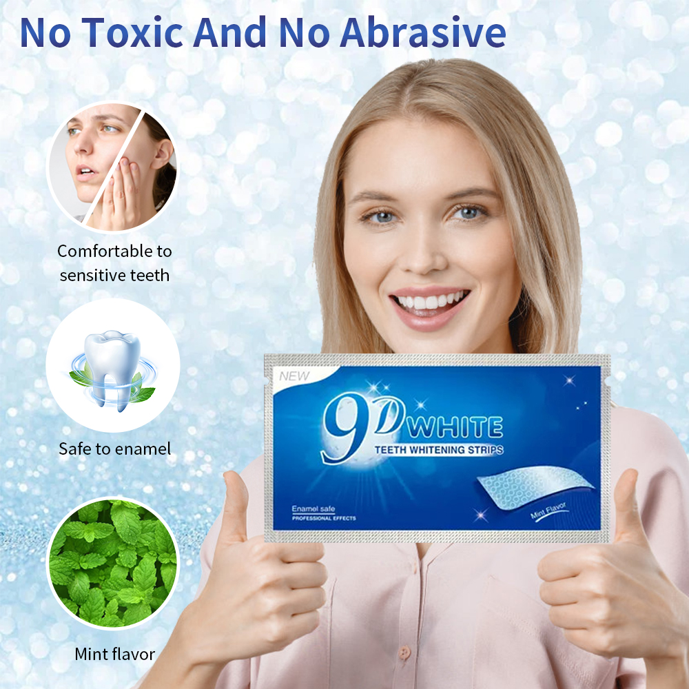 9D White Teeth Whitening Strip - Teeth Whitening Fast ulasan dan harga