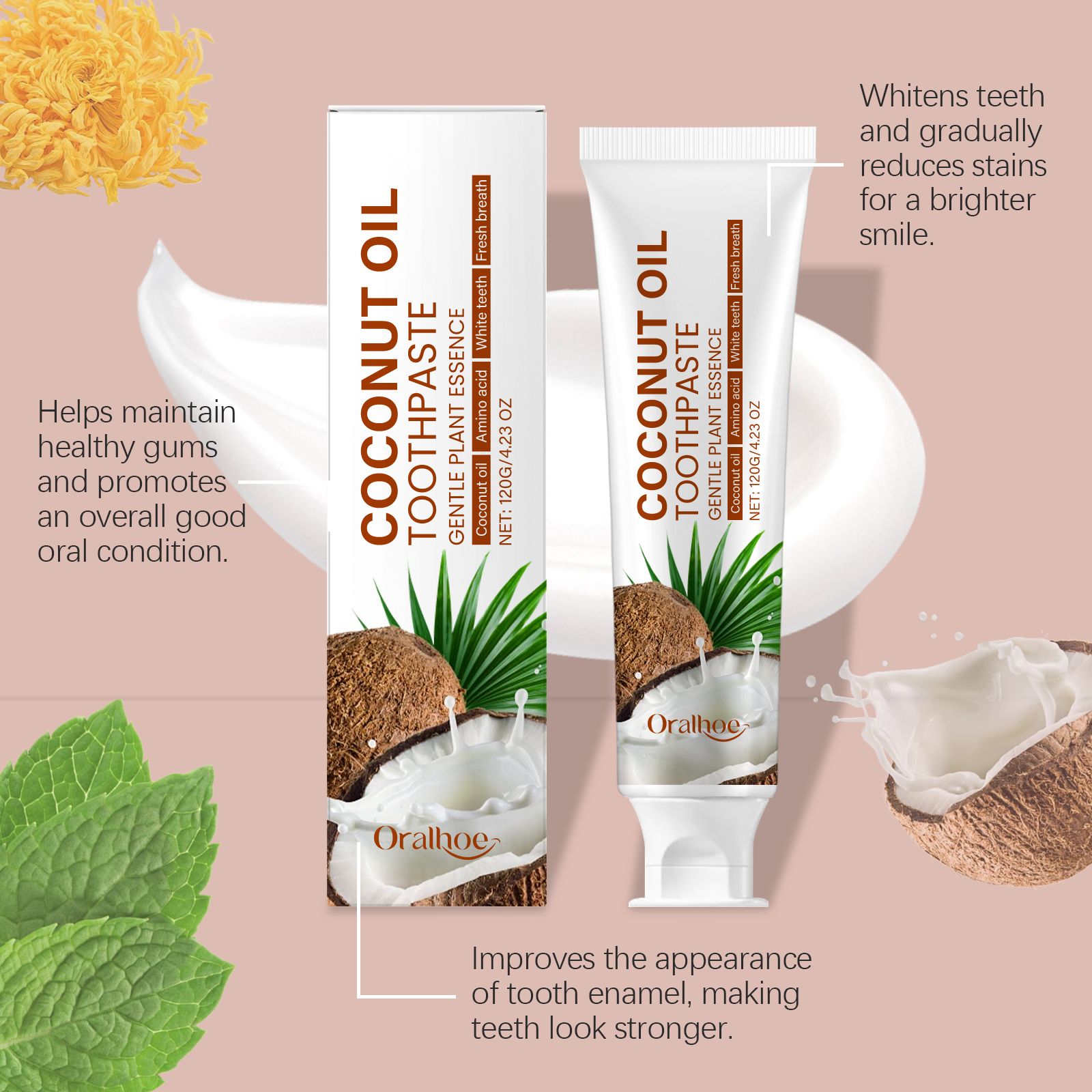 Coconut Oil Toothpaste Teeth B - Teeth Whitening With Coconut Oil ulasan dan harga