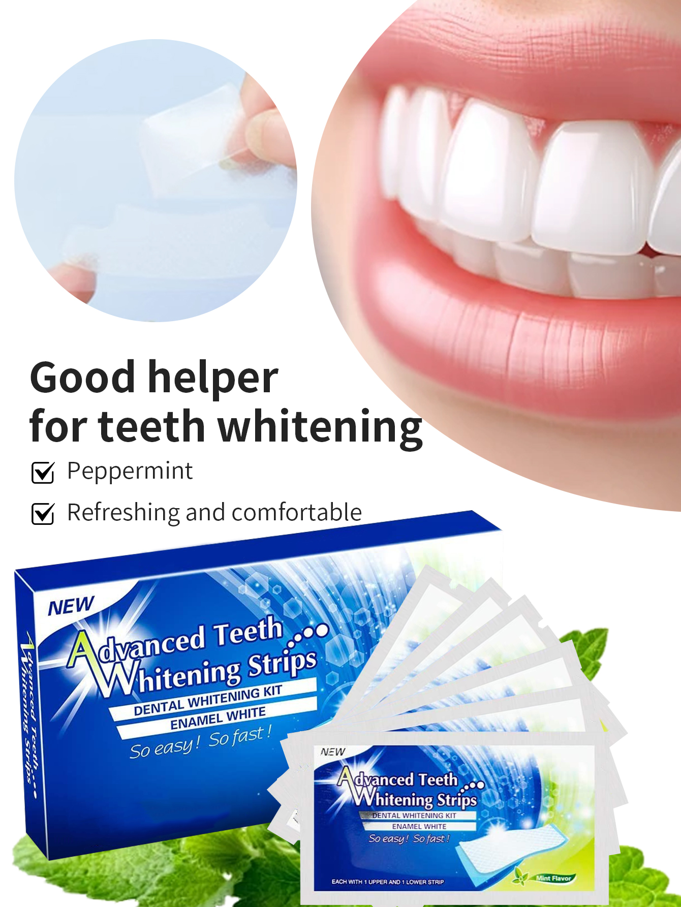 Advanced Teeth Whitening Strip - Teeth Whitening Fast ulasan dan harga