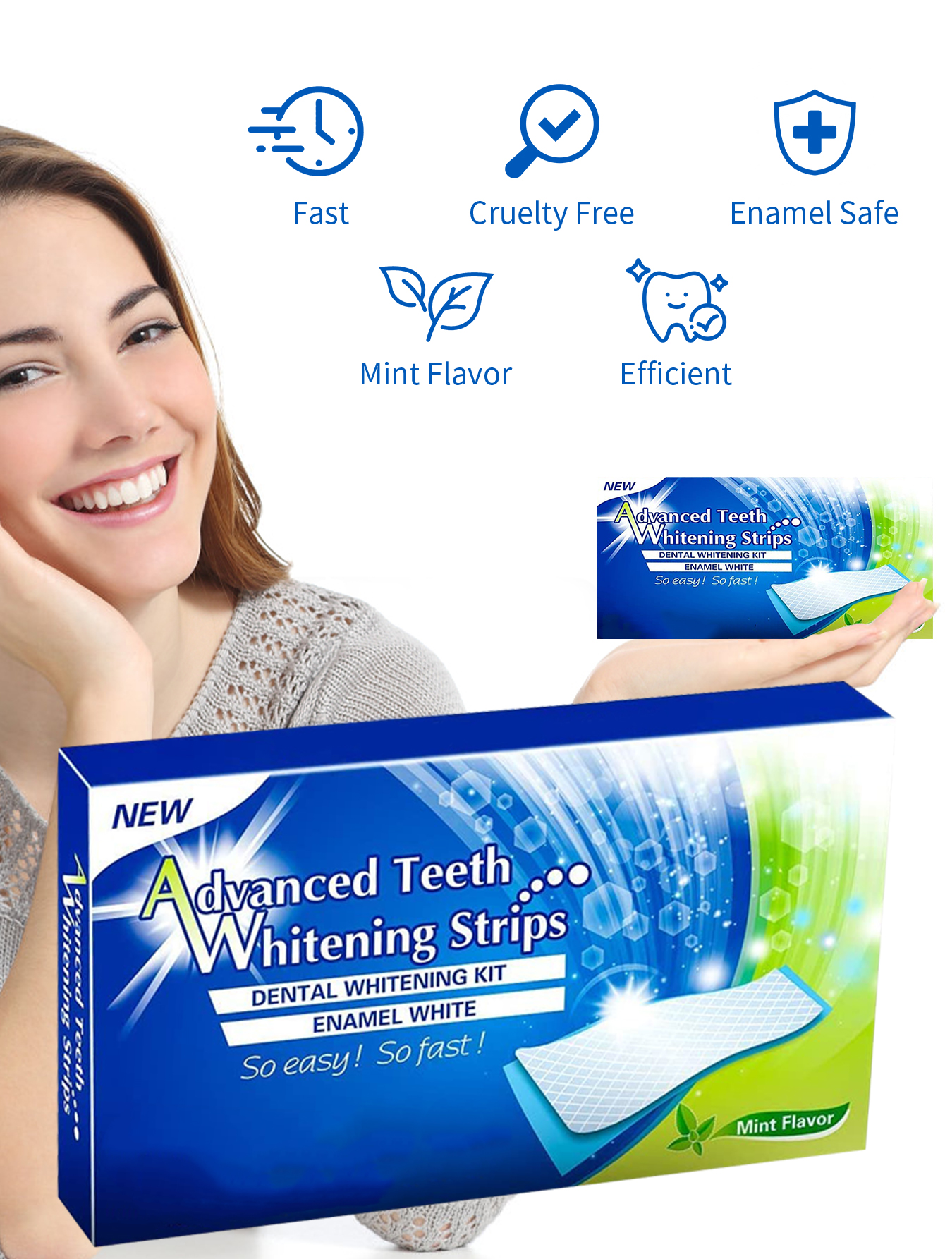 Advanced Teeth Whitening Strip - Teeth Whitening Fast ulasan dan harga