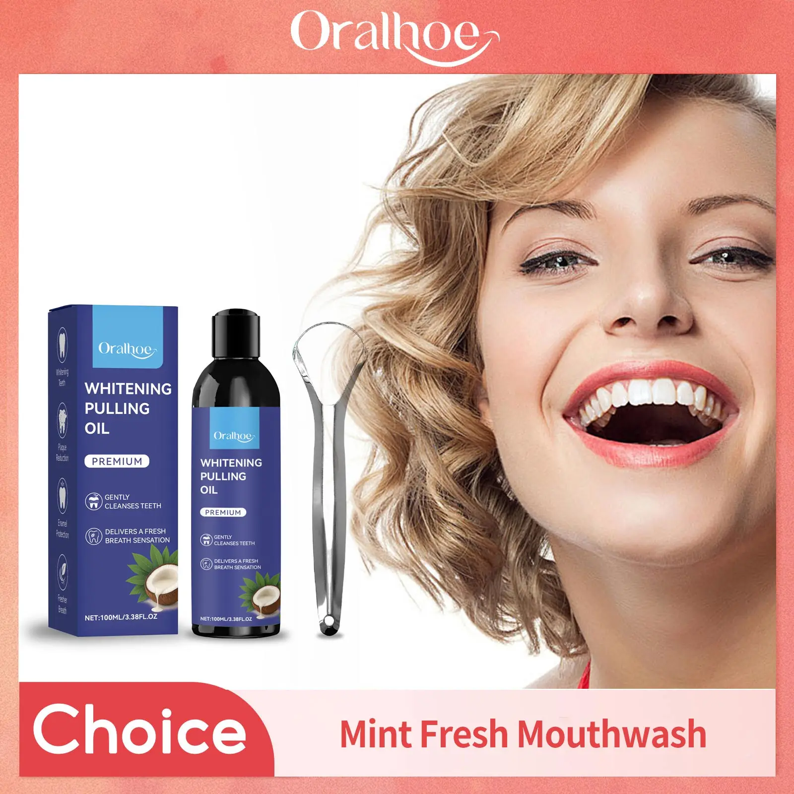 Coconut Pulling Oil With Tongu - Teeth Whitening With Coconut Oil ulasan dan harga