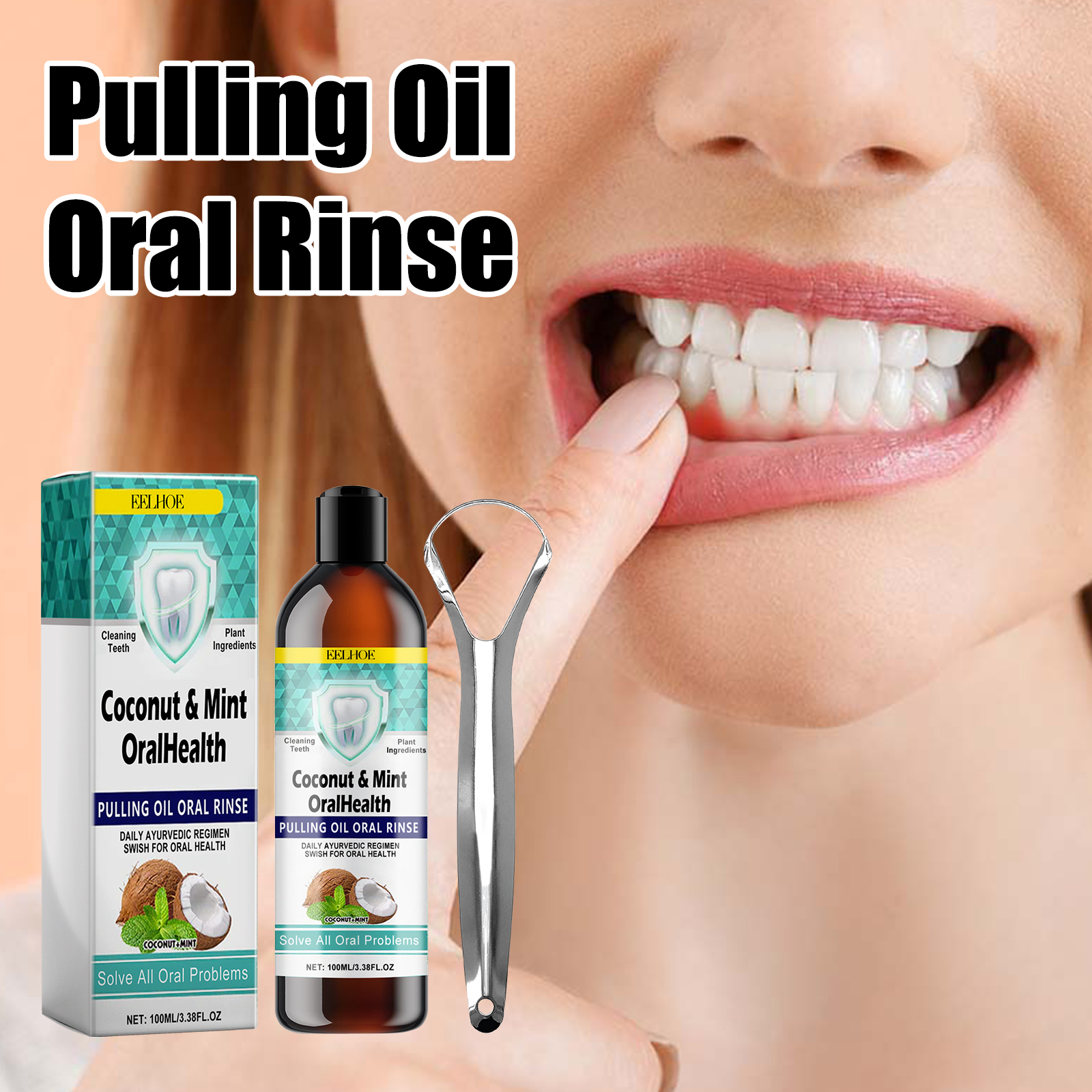 Coconut Oil Mouthwash Whitenin - Teeth Whitening Mouthwash ulasan dan harga