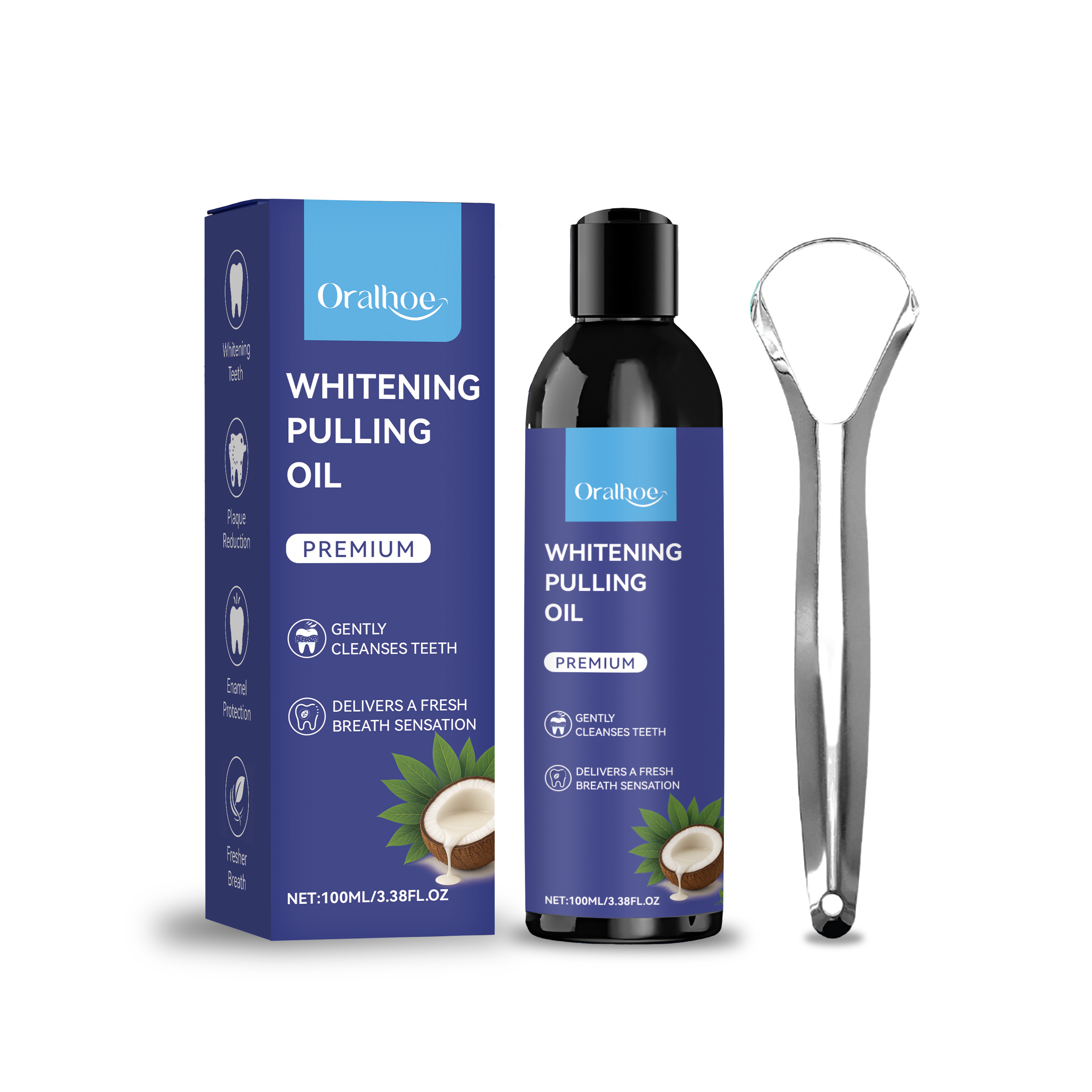 Coconut Mint Pulling Oil Refre - Teeth Whitening With Coconut Oil ulasan dan harga