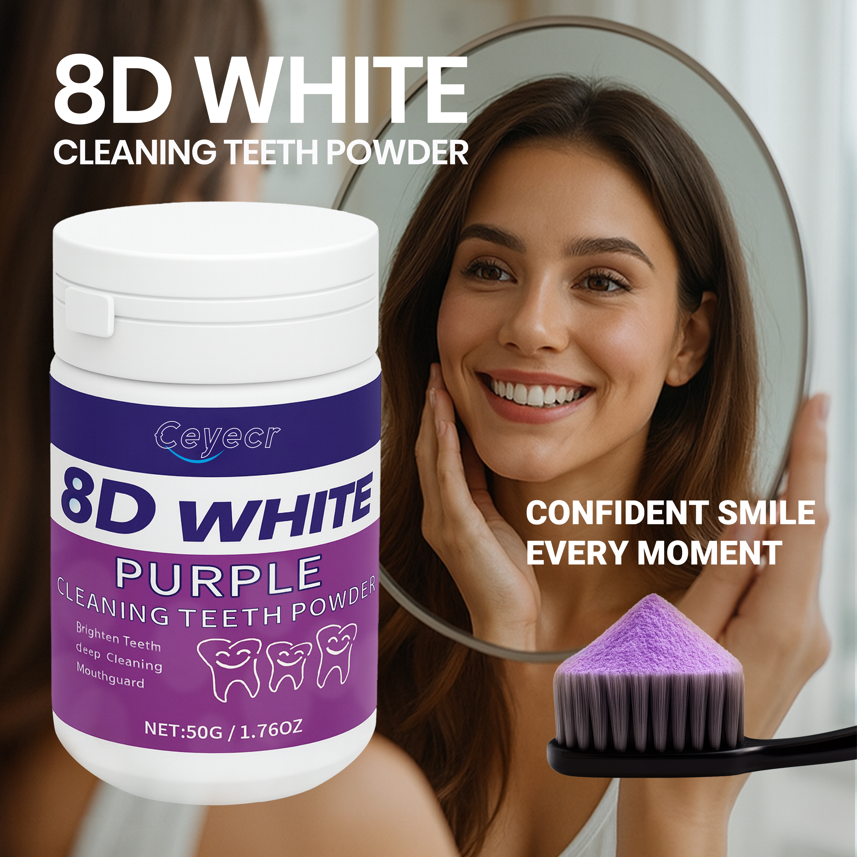 8D white Teeth Whitening Powde - Remineralizing Toothpaste ulasan dan harga