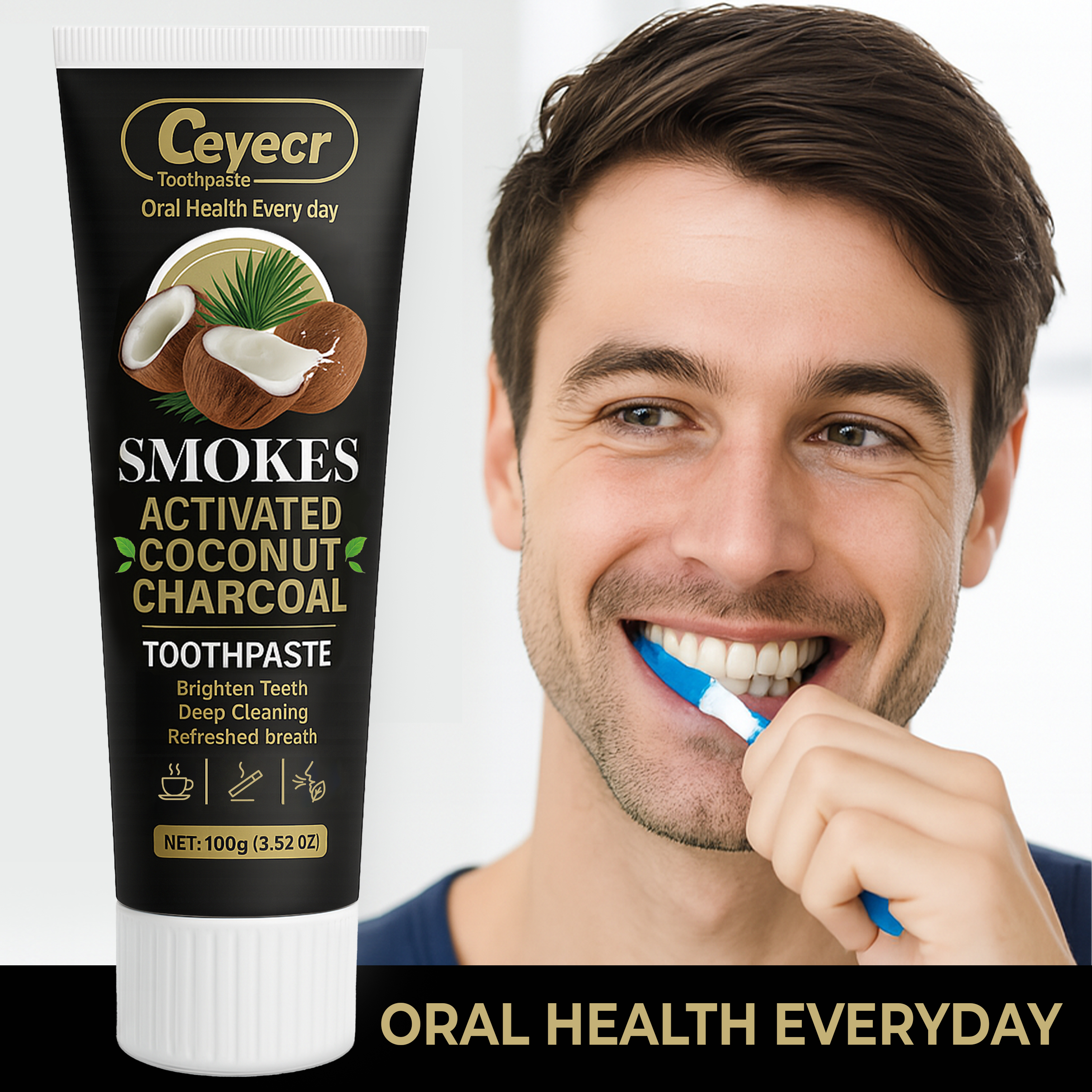 1pc Natural Activated Charcoal - Remineralizing Toothpaste ulasan dan harga