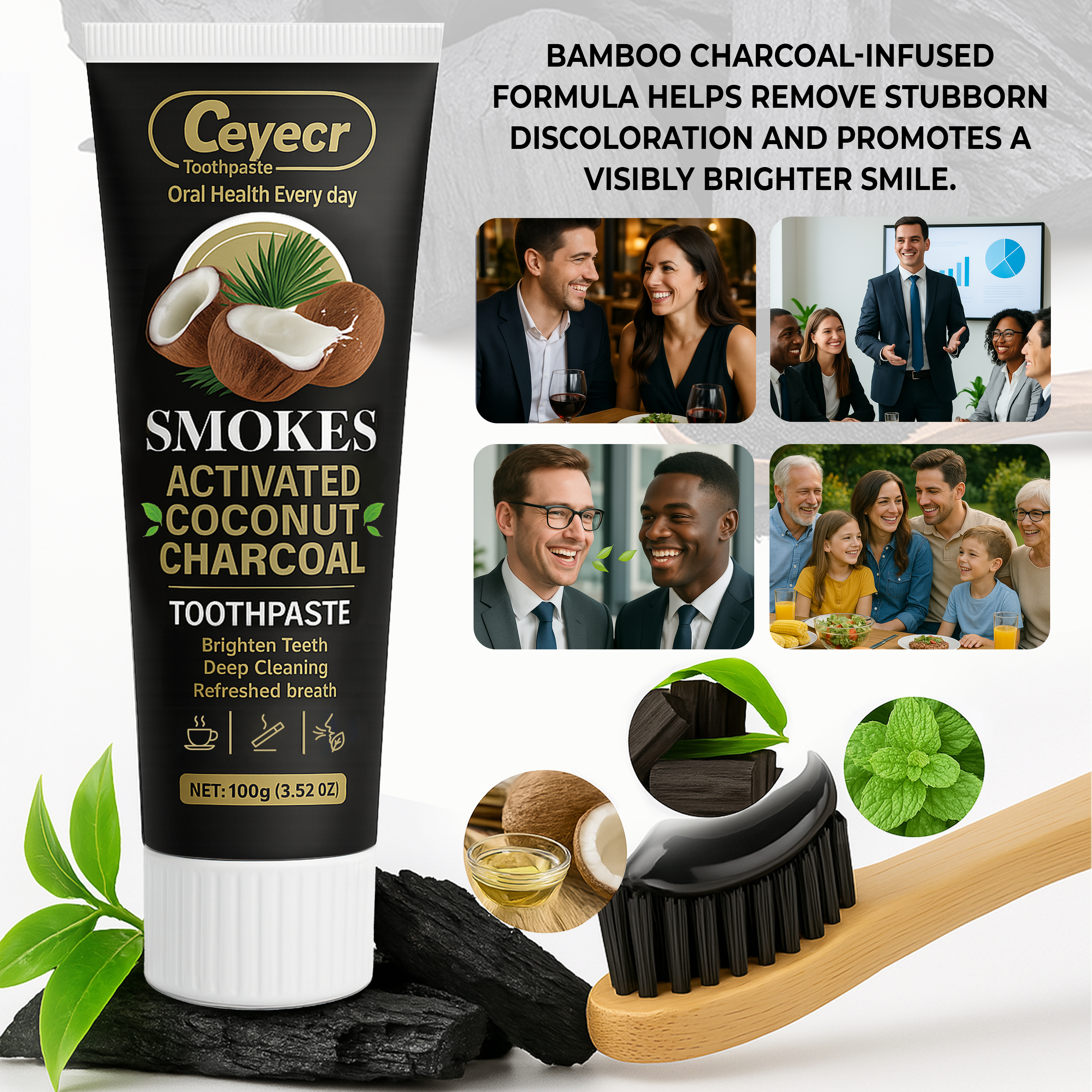 1pc Natural Activated Charcoal - Remineralizing Toothpaste ulasan dan harga