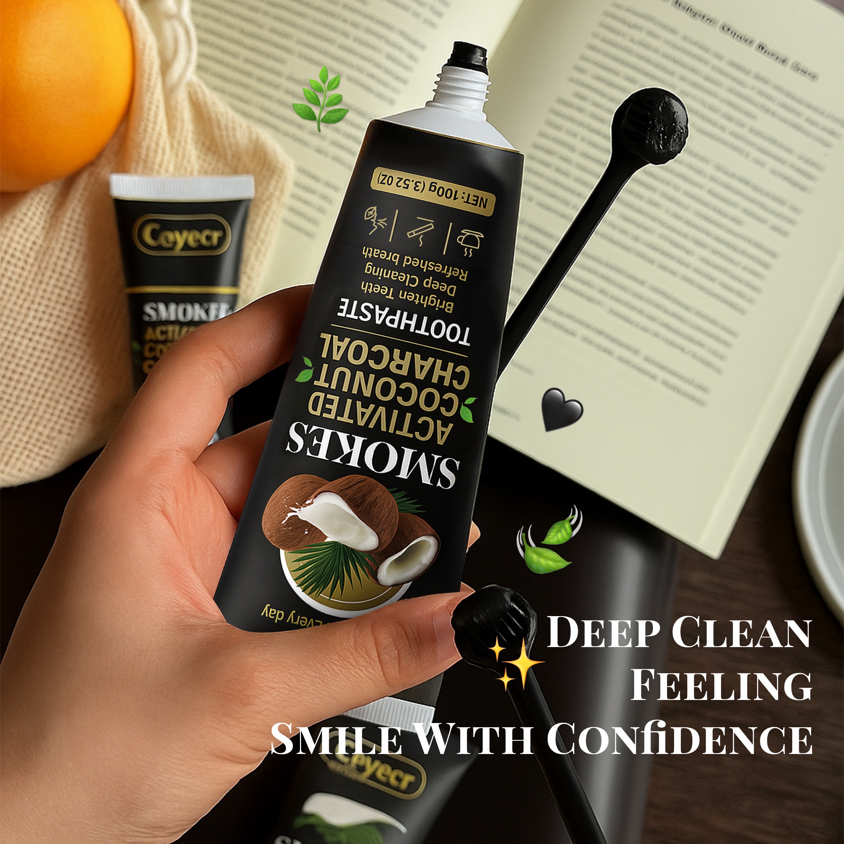 1pc Natural Activated Charcoal - Remineralizing Toothpaste ulasan dan harga