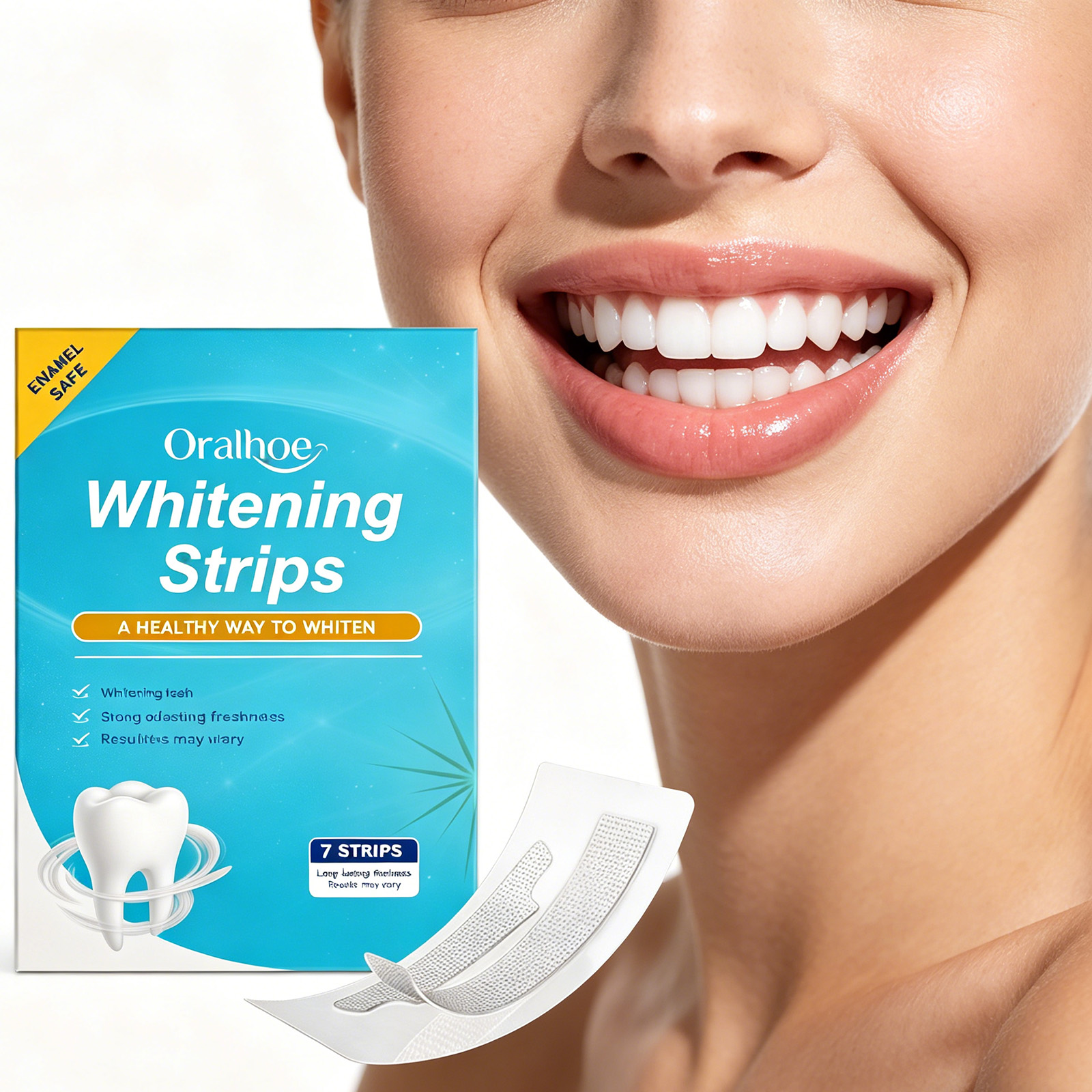 Oralhoe Teeth Whitening Strips - Teeth Whitening With Coconut Oil ulasan dan harga