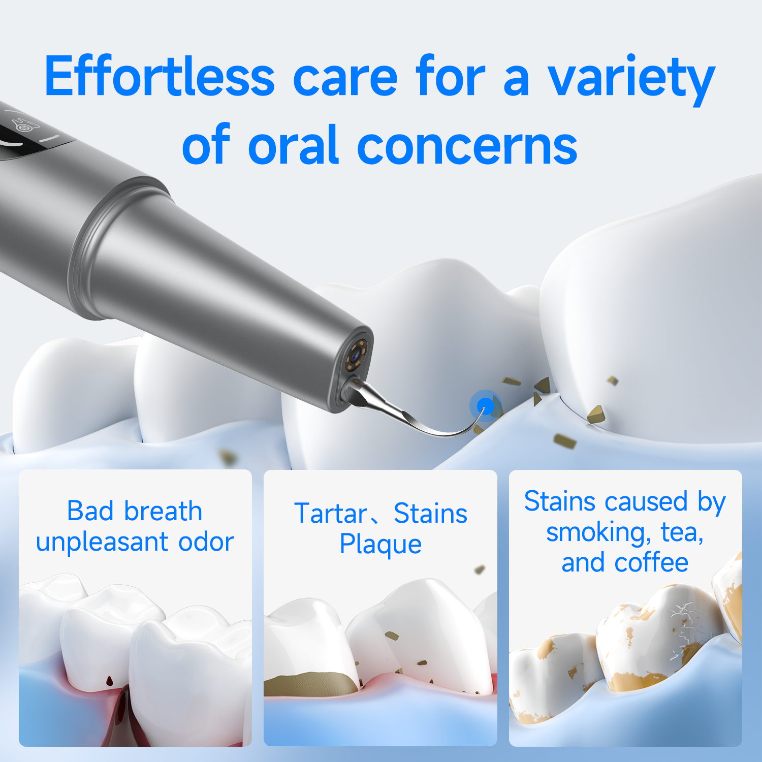 Visible Ultrasonic Dental Scal - Teeth Whitening Mouthwash ulasan dan harga