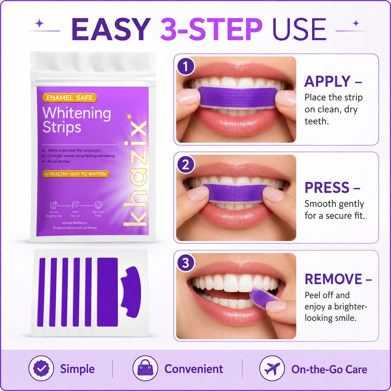 Teeth Whitening Strips 14 Pcs, - Teeth Whitening Kit ulasan dan harga