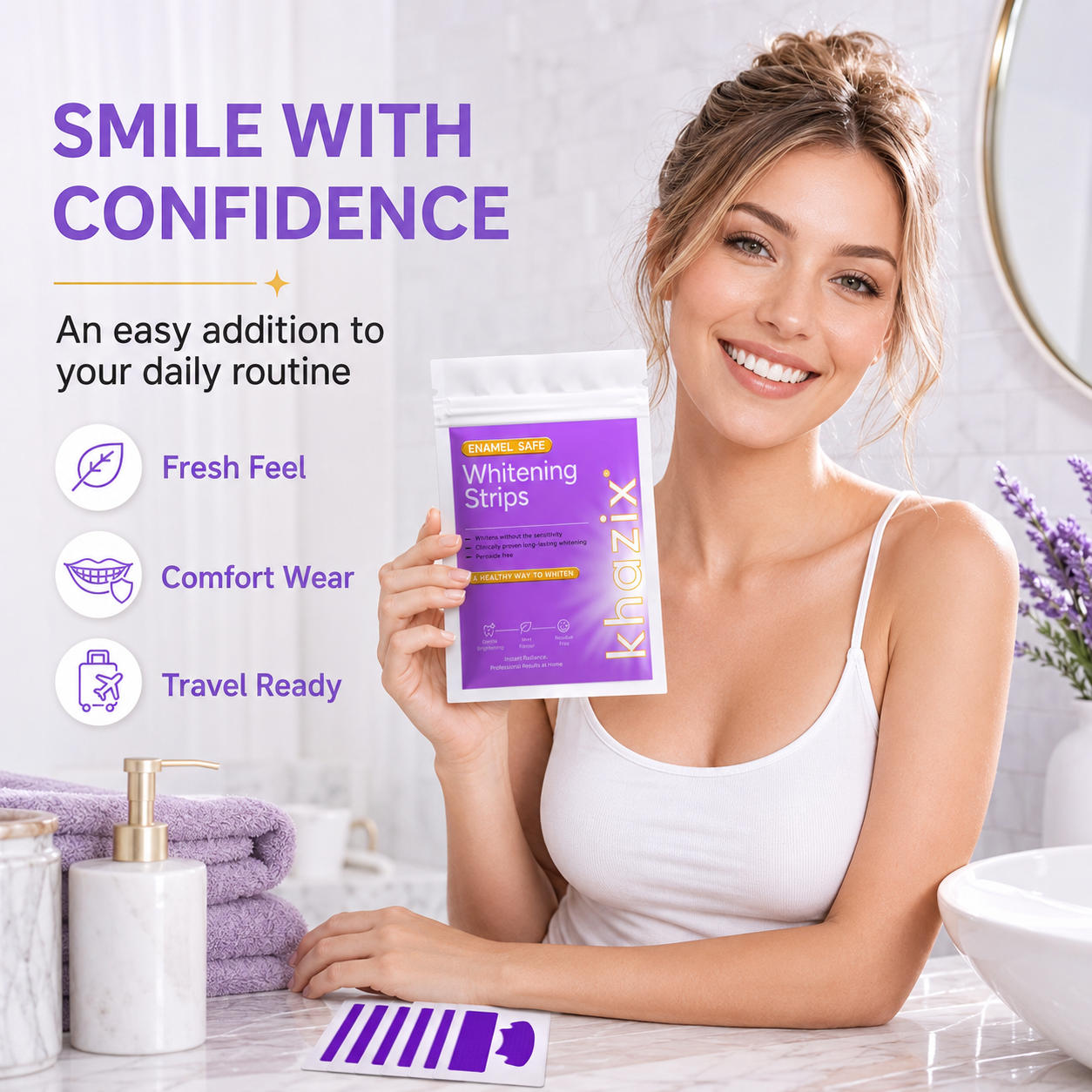 Teeth Whitening Strips 14 Pcs, - Teeth Whitening Kit ulasan dan harga