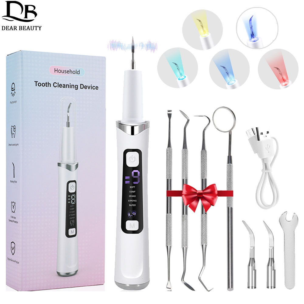 5 LED Light Ultrasonic Tooth C - Teeth Whitening Mouthwash ulasan dan harga