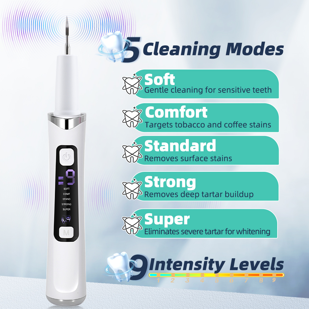 5 LED Light Ultrasonic Tooth C - Teeth Whitening Mouthwash ulasan dan harga