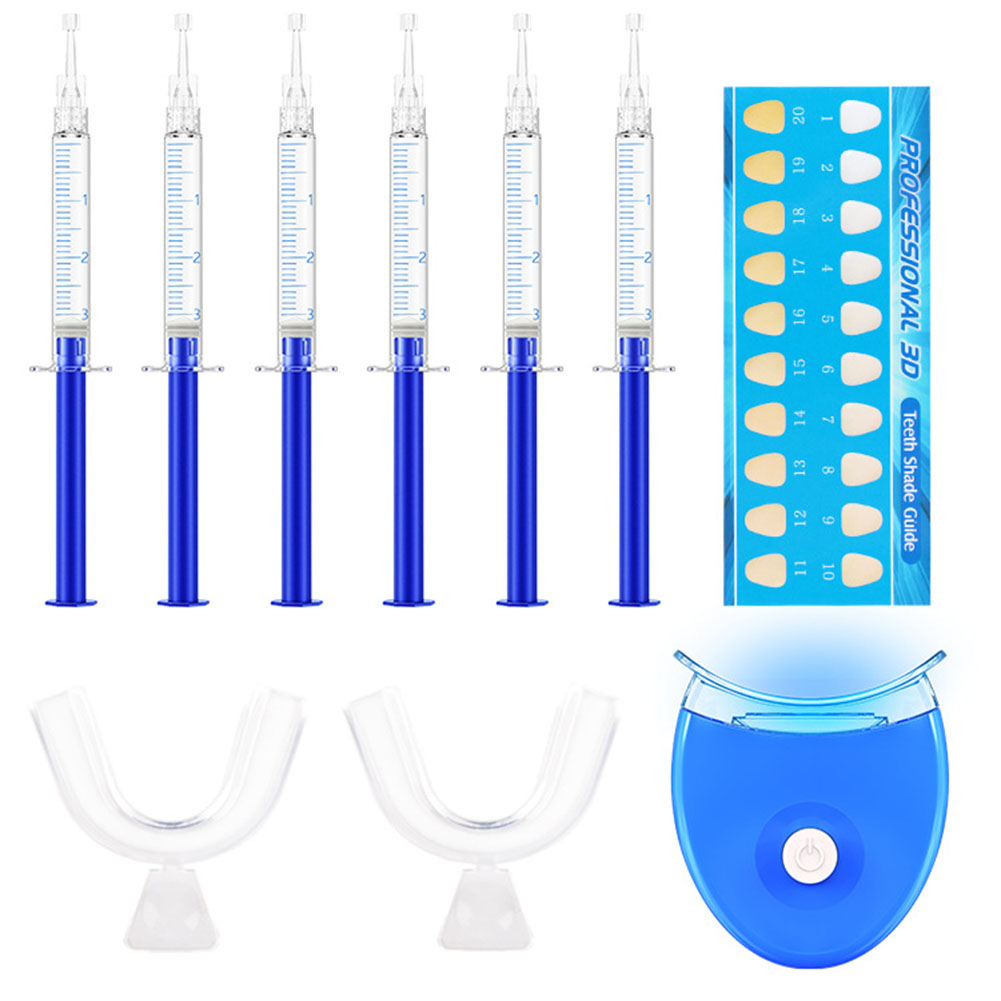 3/6/10 Teeth Whitening Kit Gel - Led Mouth Tray ulasan dan harga