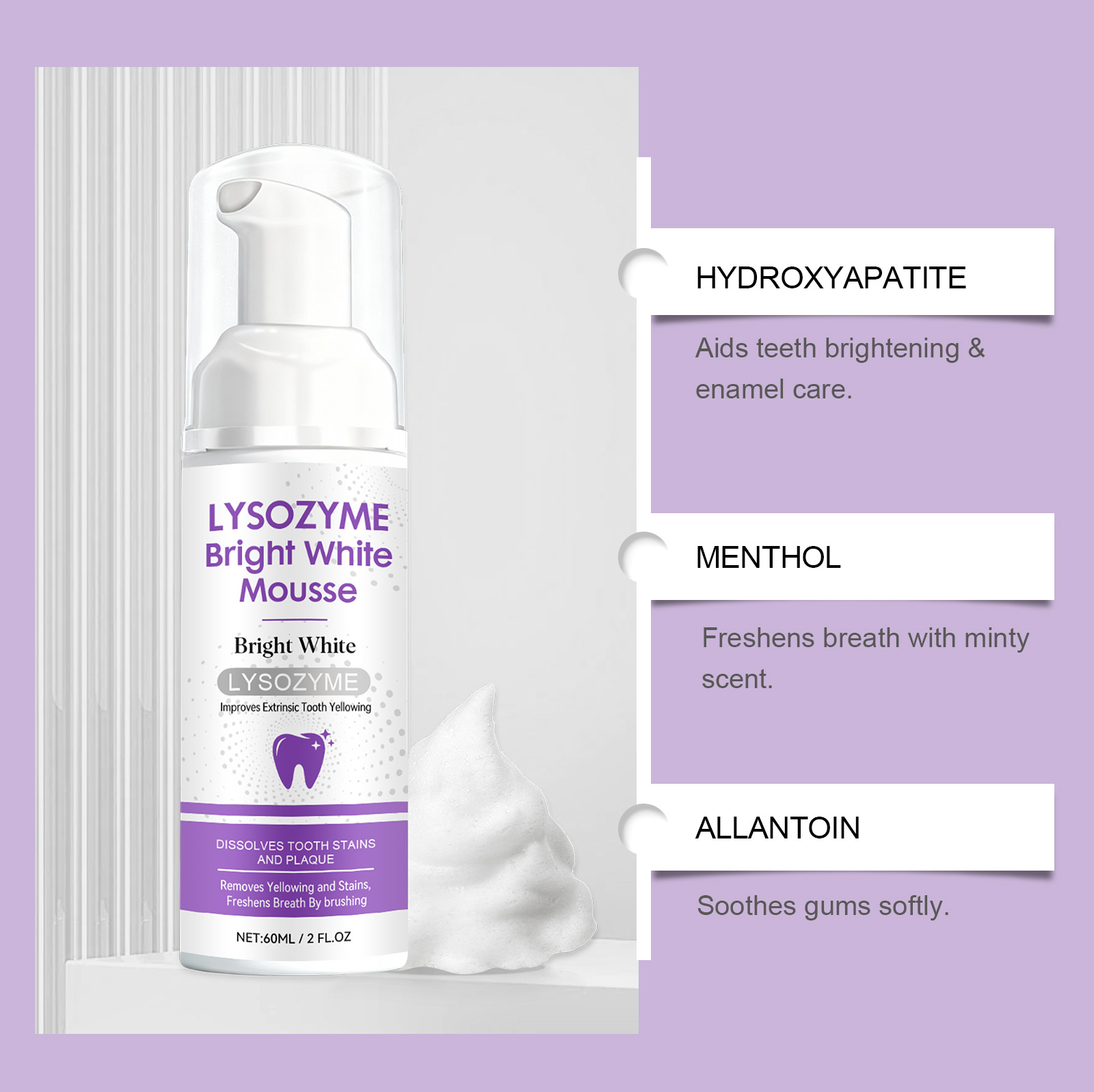 Hydroxyapatite White Teeth Mou - Teeth Whitening That Works ulasan dan harga